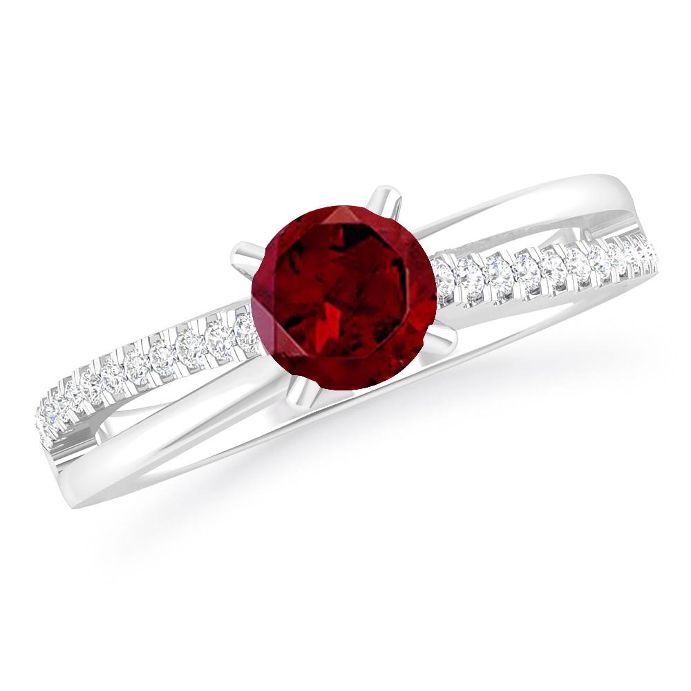 White Gold - Garnet