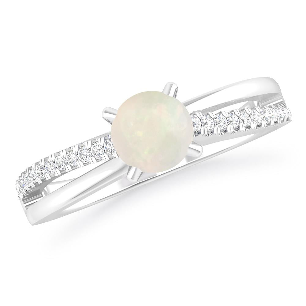 White Gold - Opal