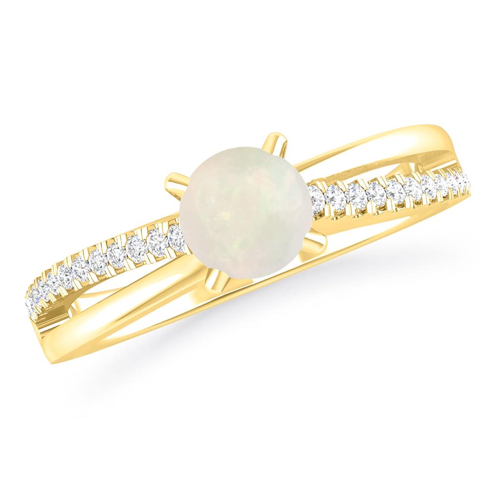 Yellow Gold - Opal