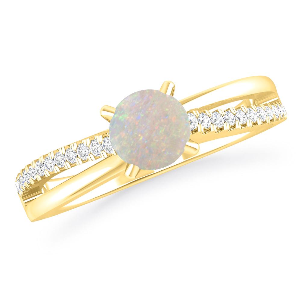 Yellow Gold - Opal