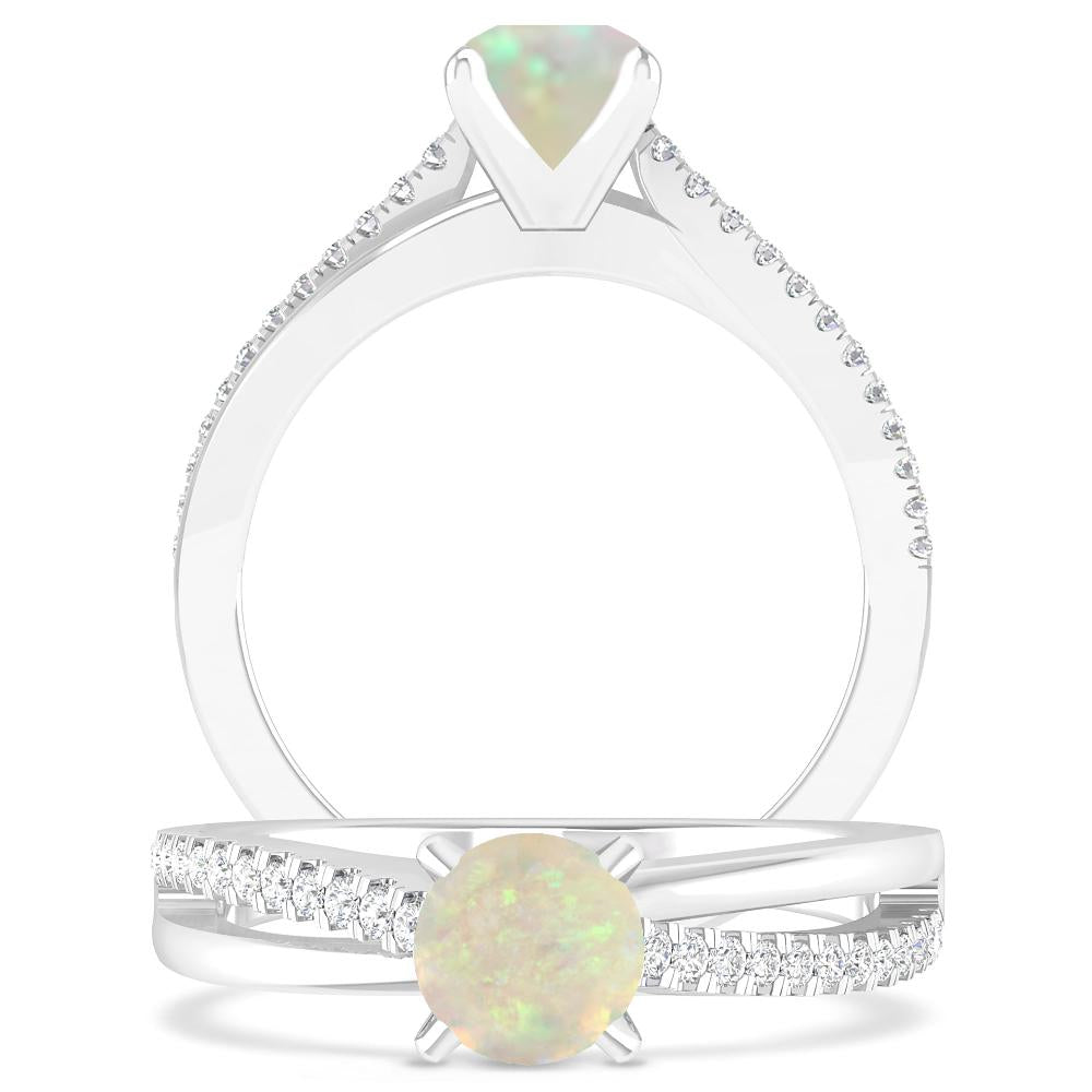 White Gold - Opal