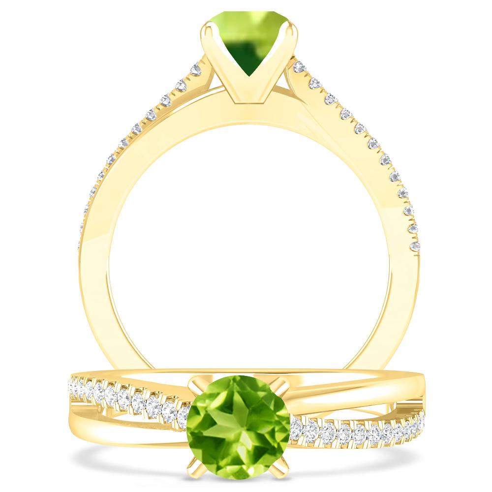 Yellow Gold - Peridot