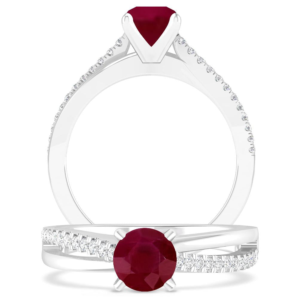 White Gold - Ruby