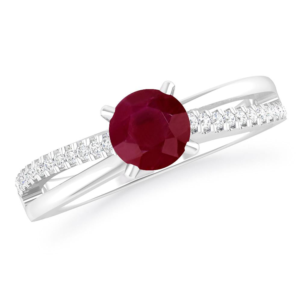 White Gold - Ruby