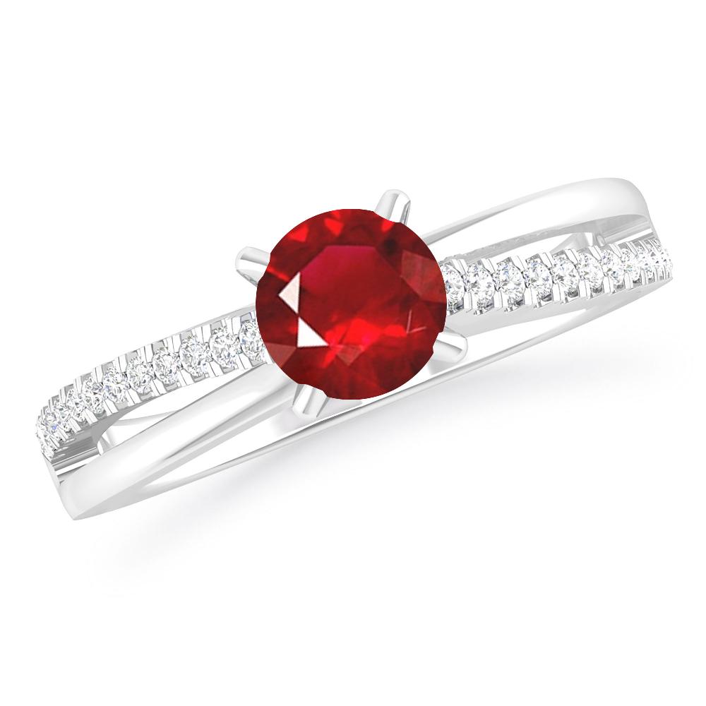 White Gold - Ruby