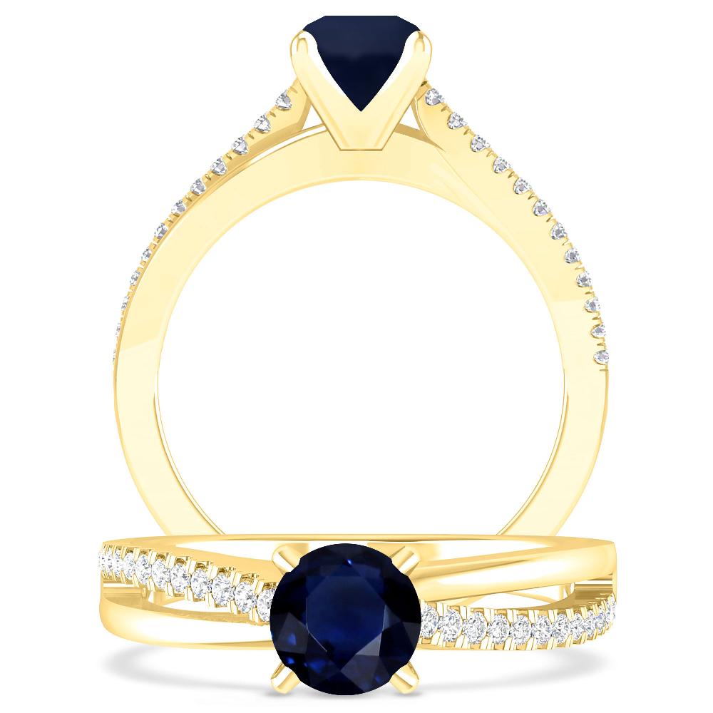 Yellow Gold - Sapphire