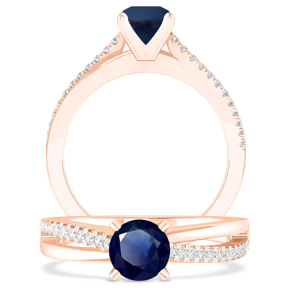 Rose Gold - Sapphire