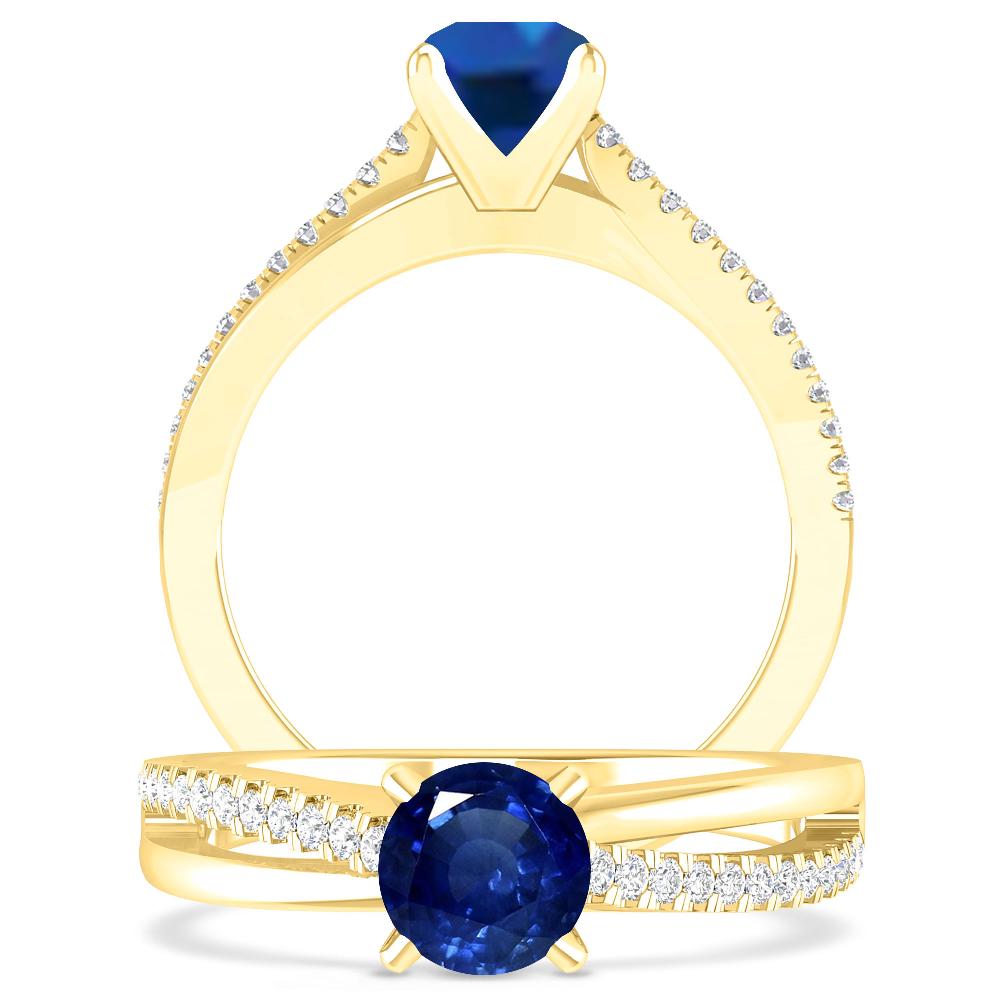 Yellow Gold - Sapphire