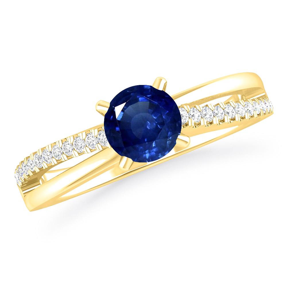 Yellow Gold - Sapphire