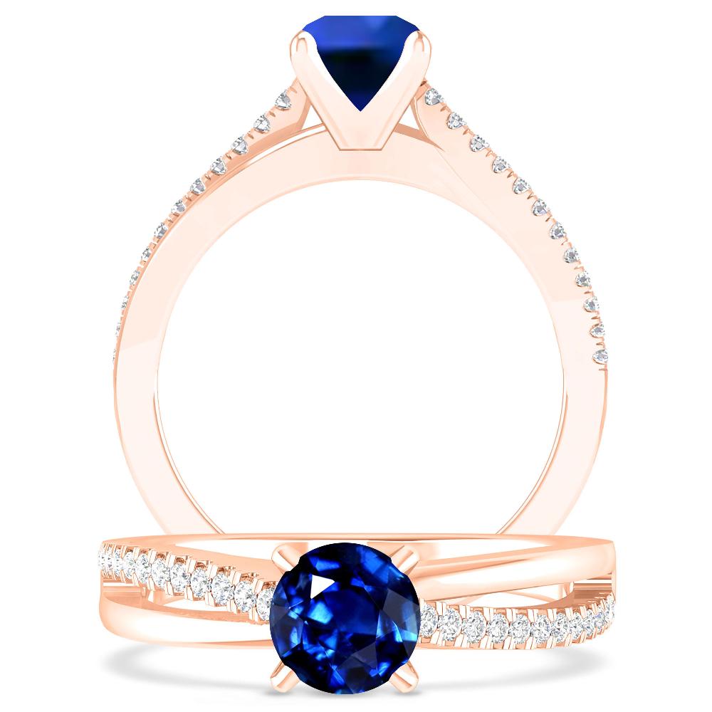 Rose Gold - Sapphire