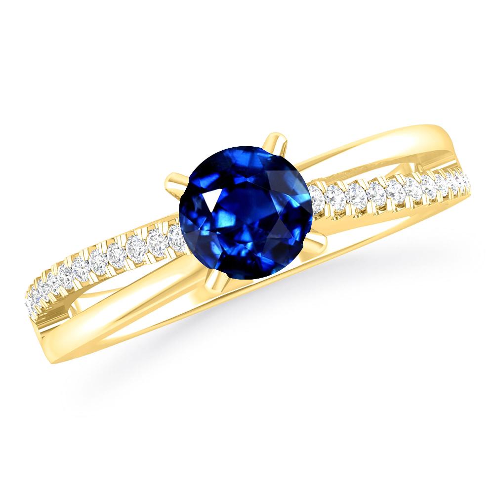 Yellow Gold - Sapphire