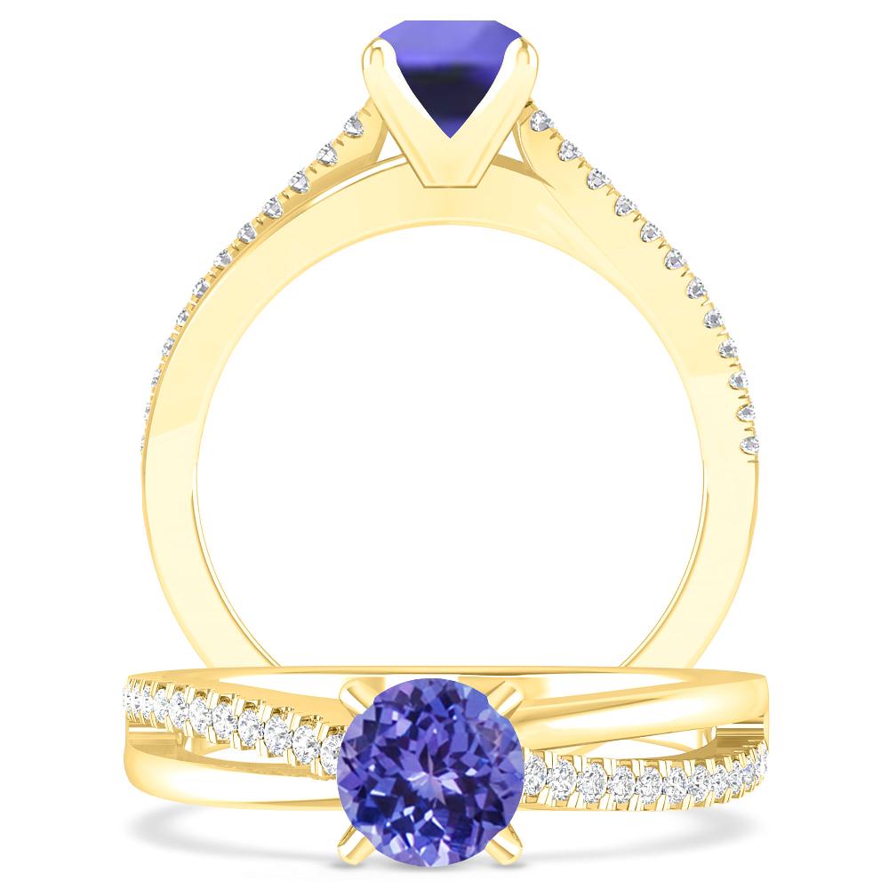 Yellow Gold - Tanzanite