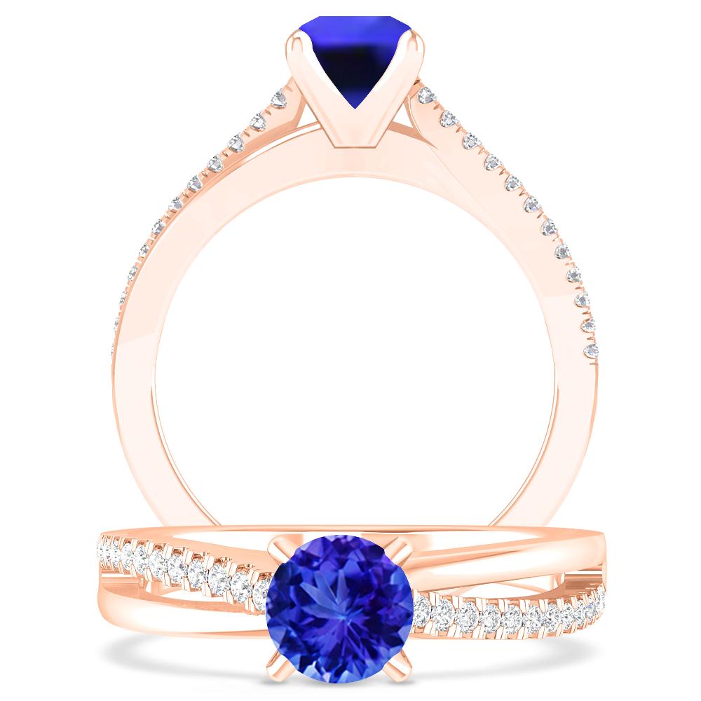 Rose Gold - Tanzanite