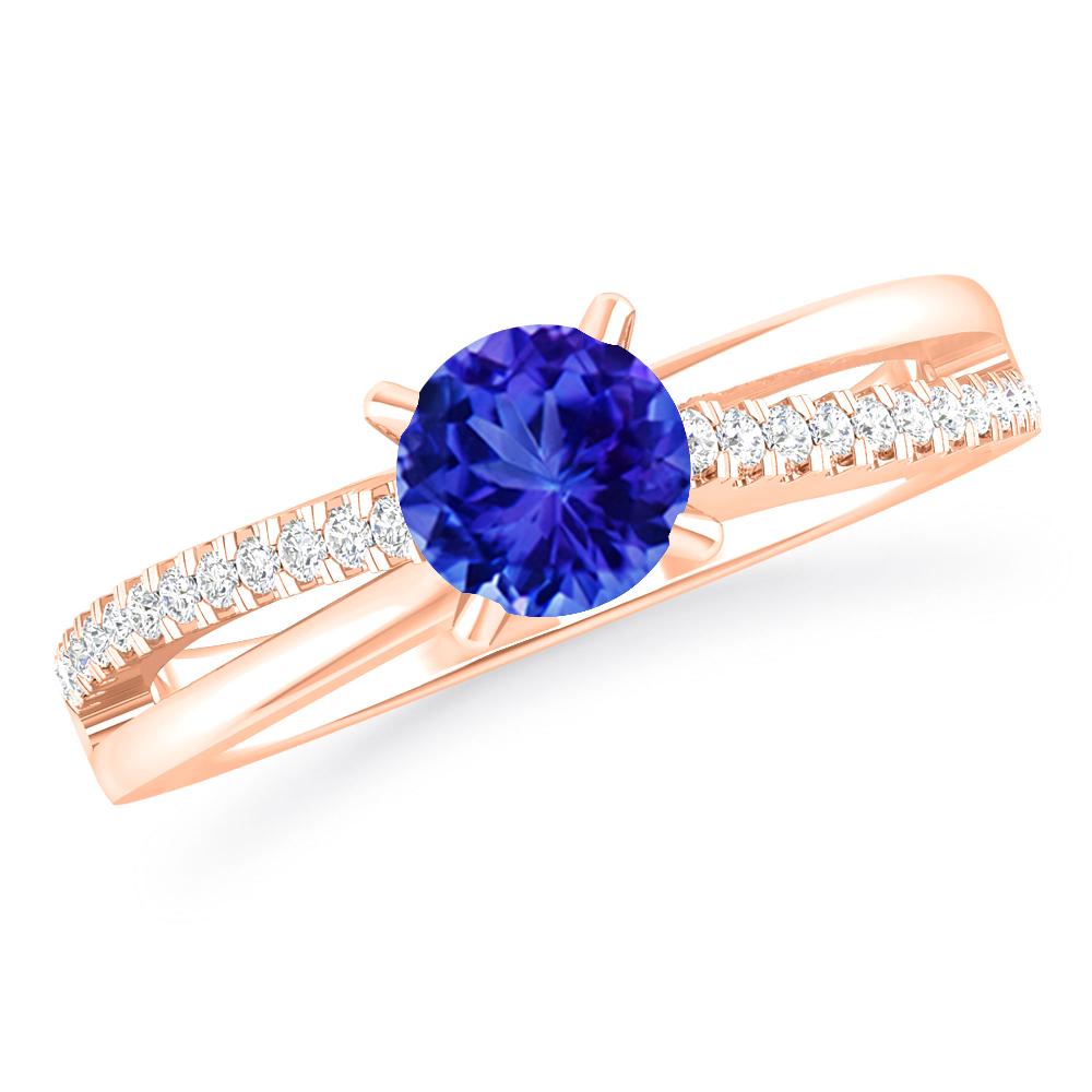 Rose Gold - Tanzanite