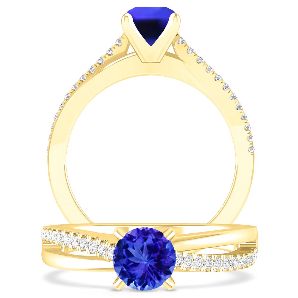 Yellow Gold - Tanzanite