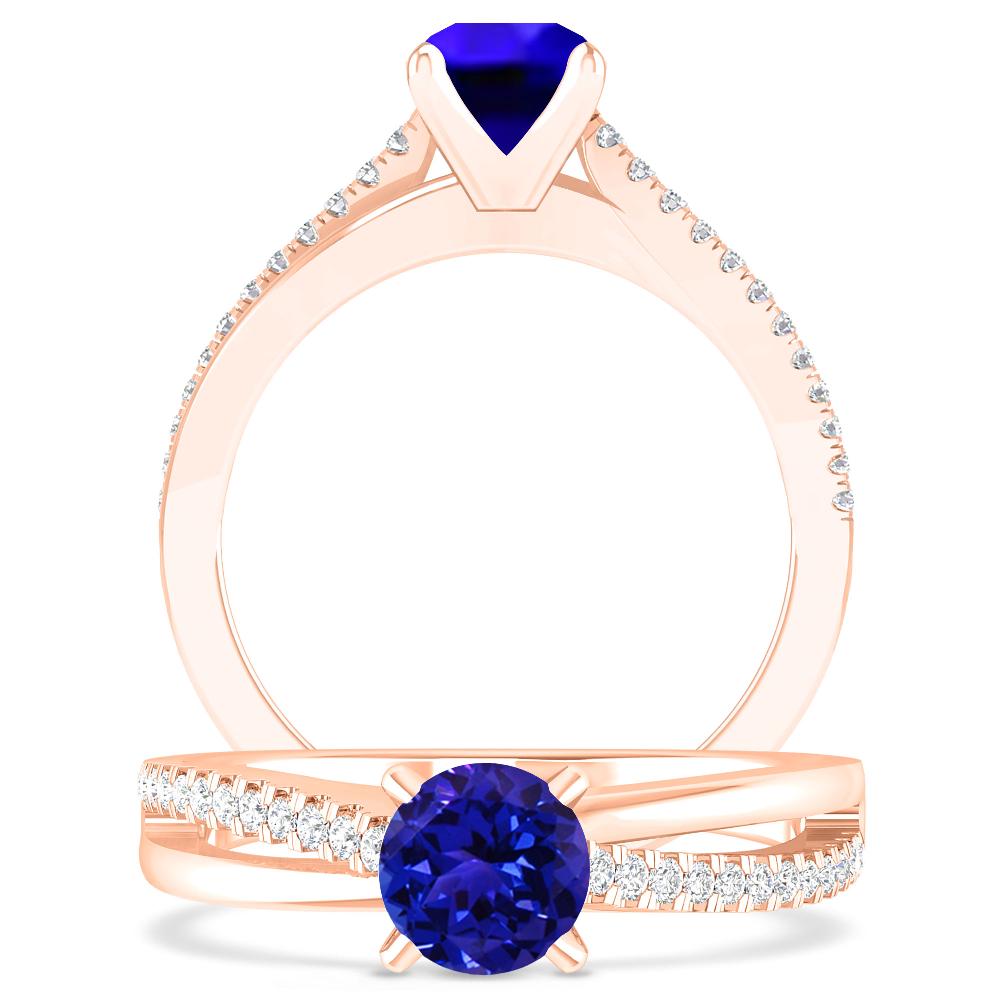 Rose Gold - Tanzanite