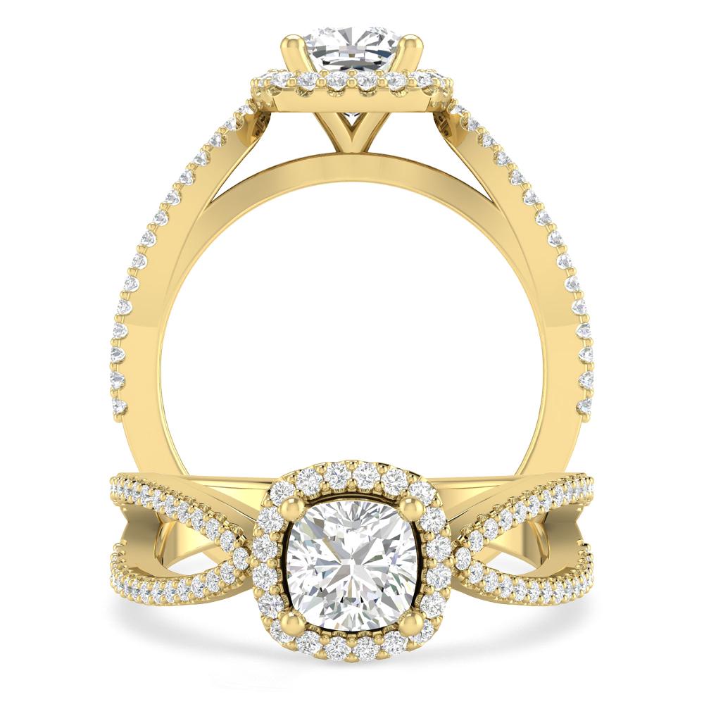 Yellow Gold - Cushion