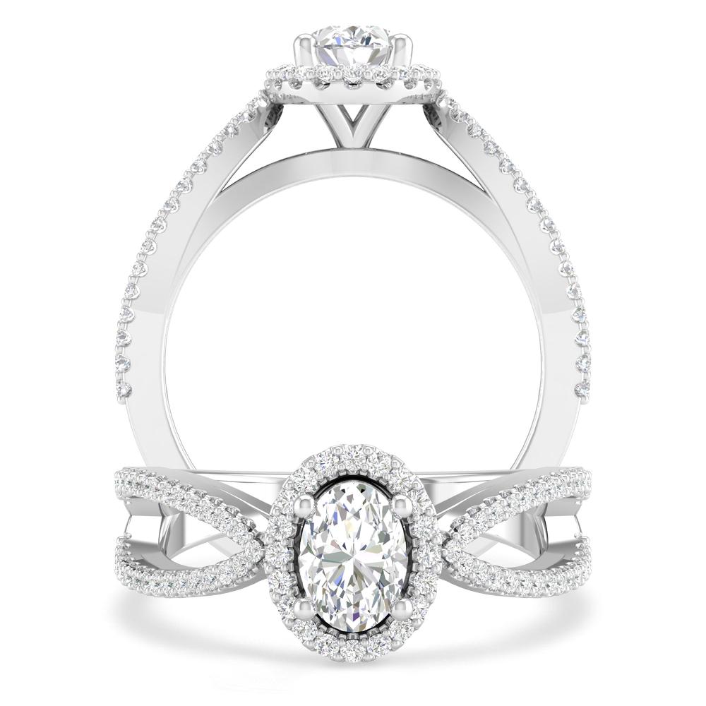 White Gold - Oval
