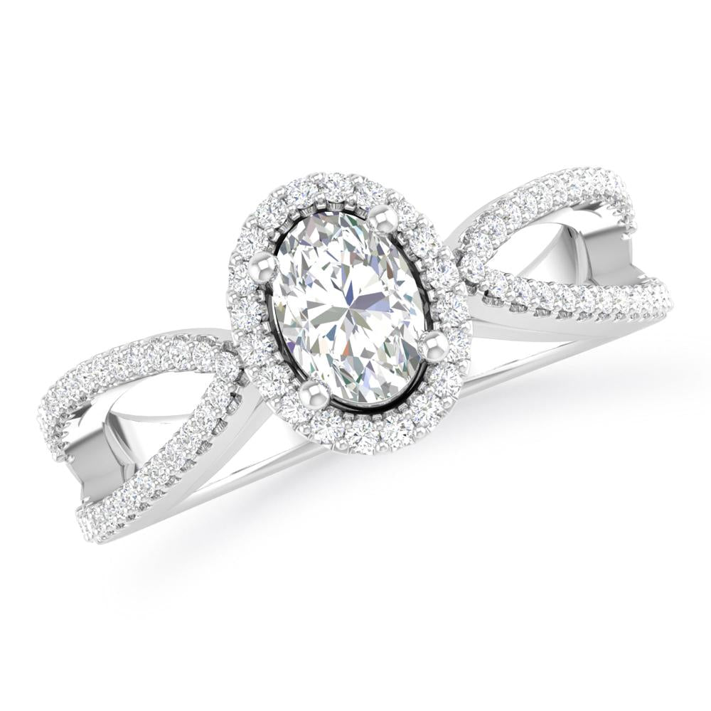 White Gold - Oval