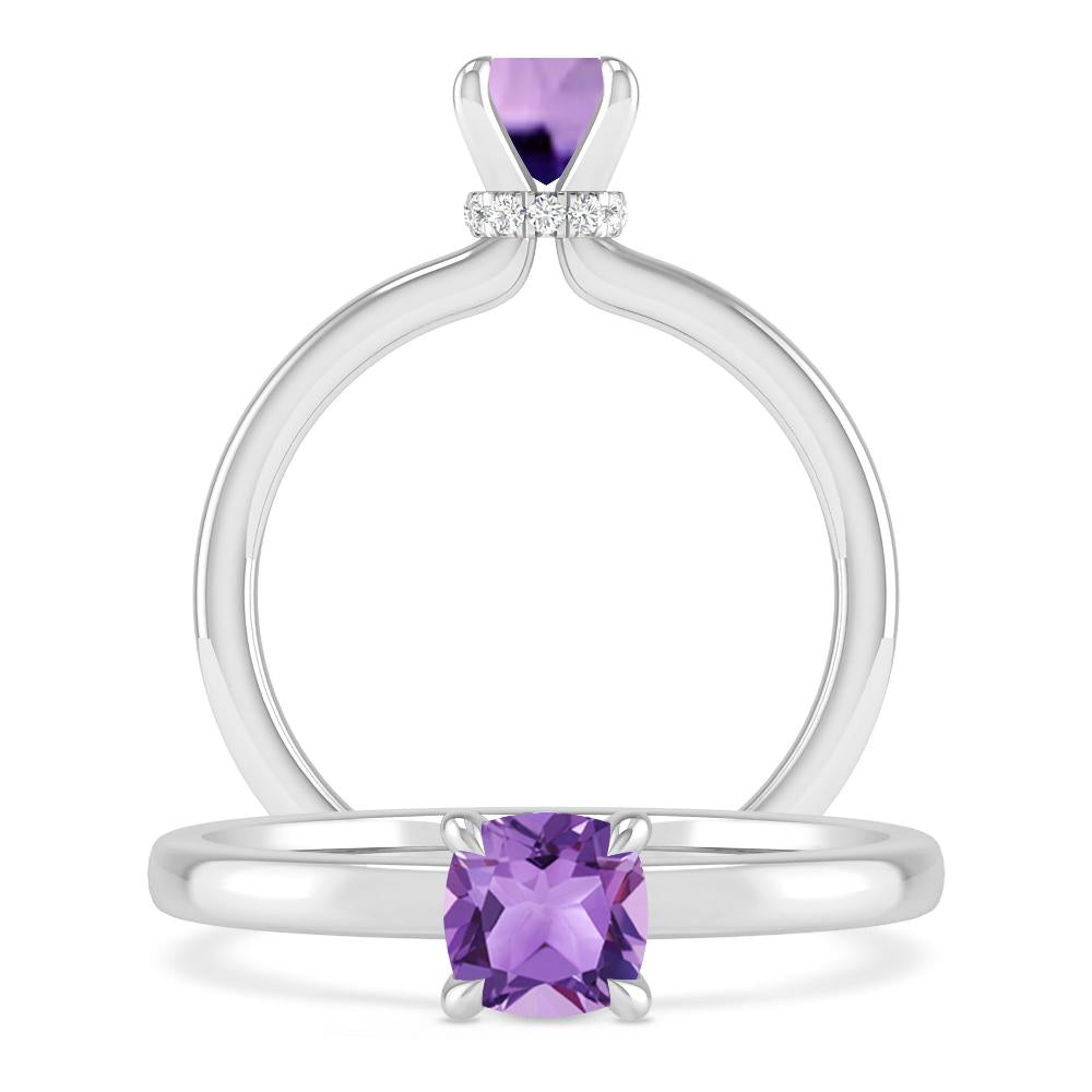 White Gold - Amethyst