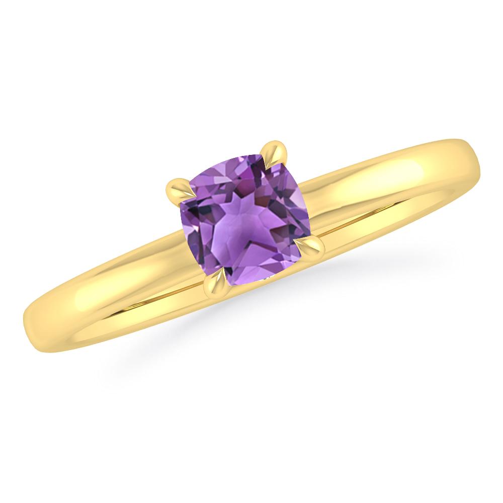 Yellow Gold - Amethyst