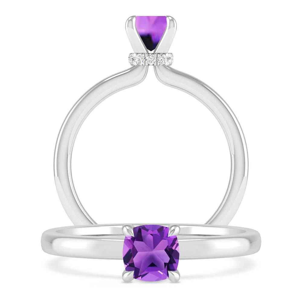 White Gold - Amethyst