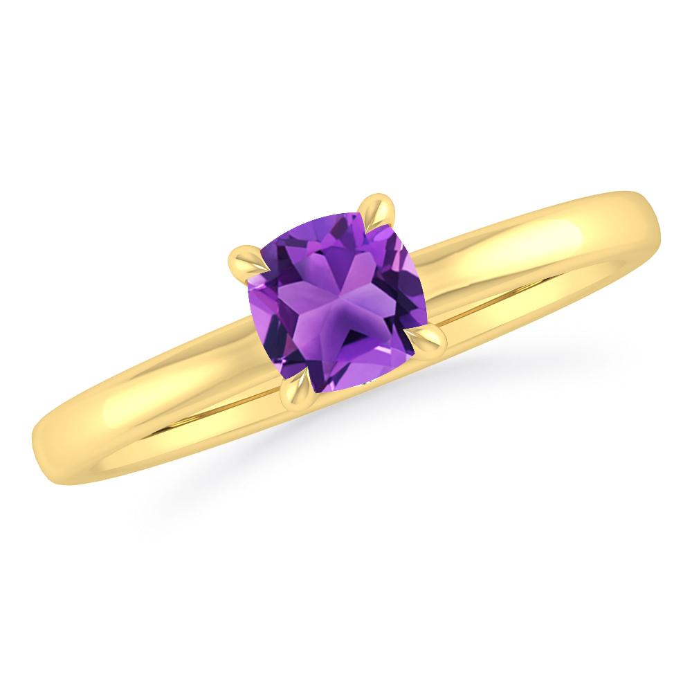 Yellow Gold - Amethyst