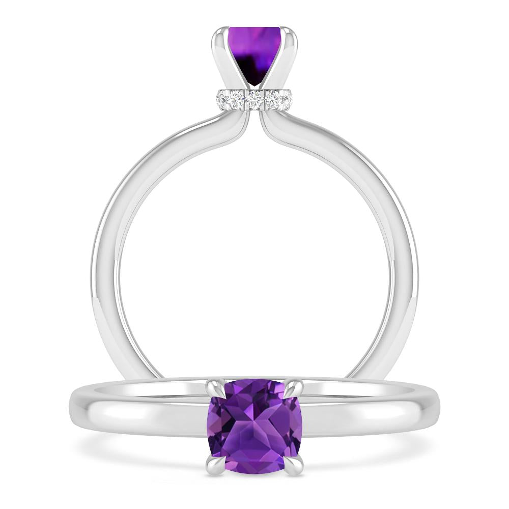 White Gold - Amethyst