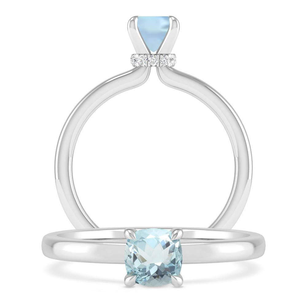 White Gold - Aquamarine