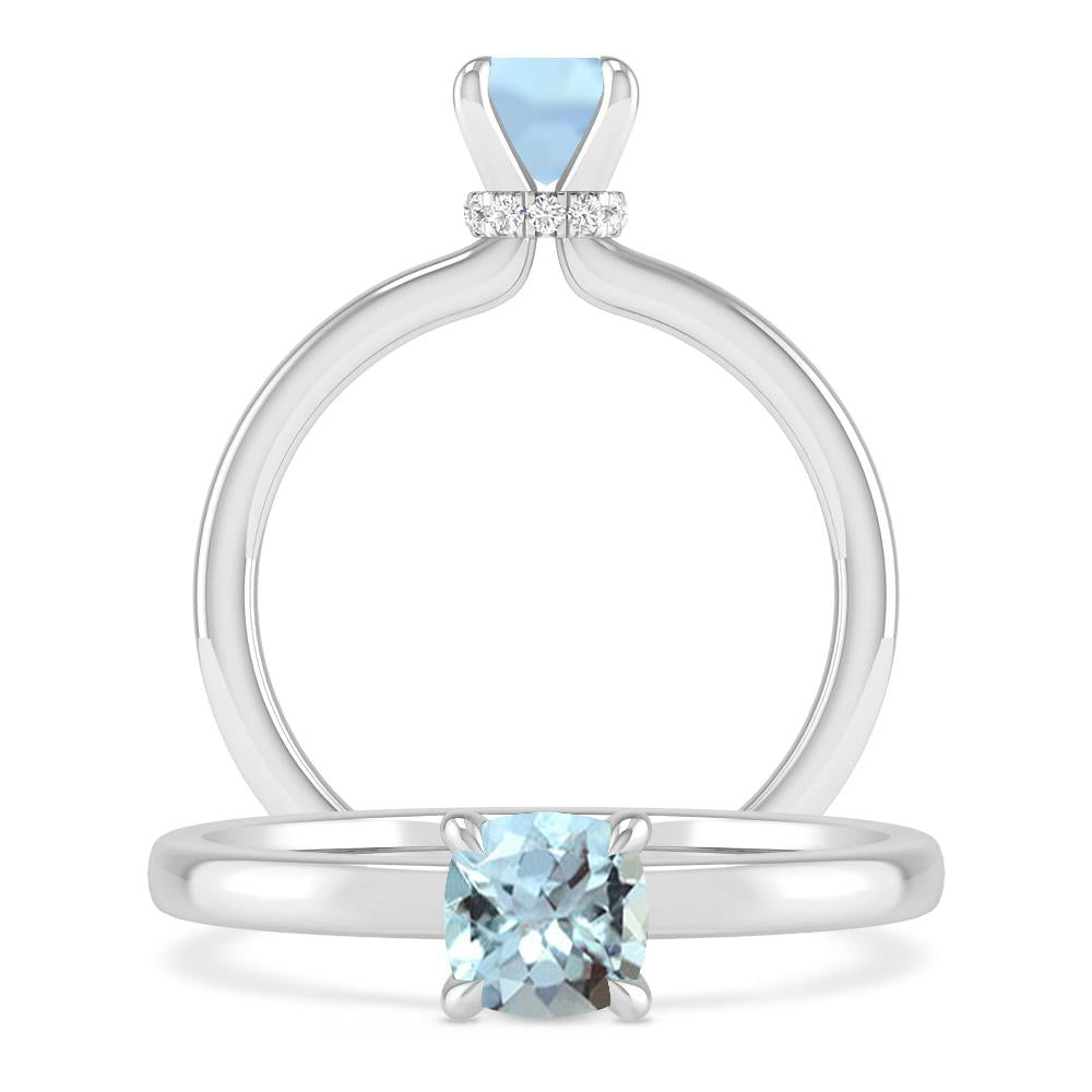 White Gold - Aquamarine