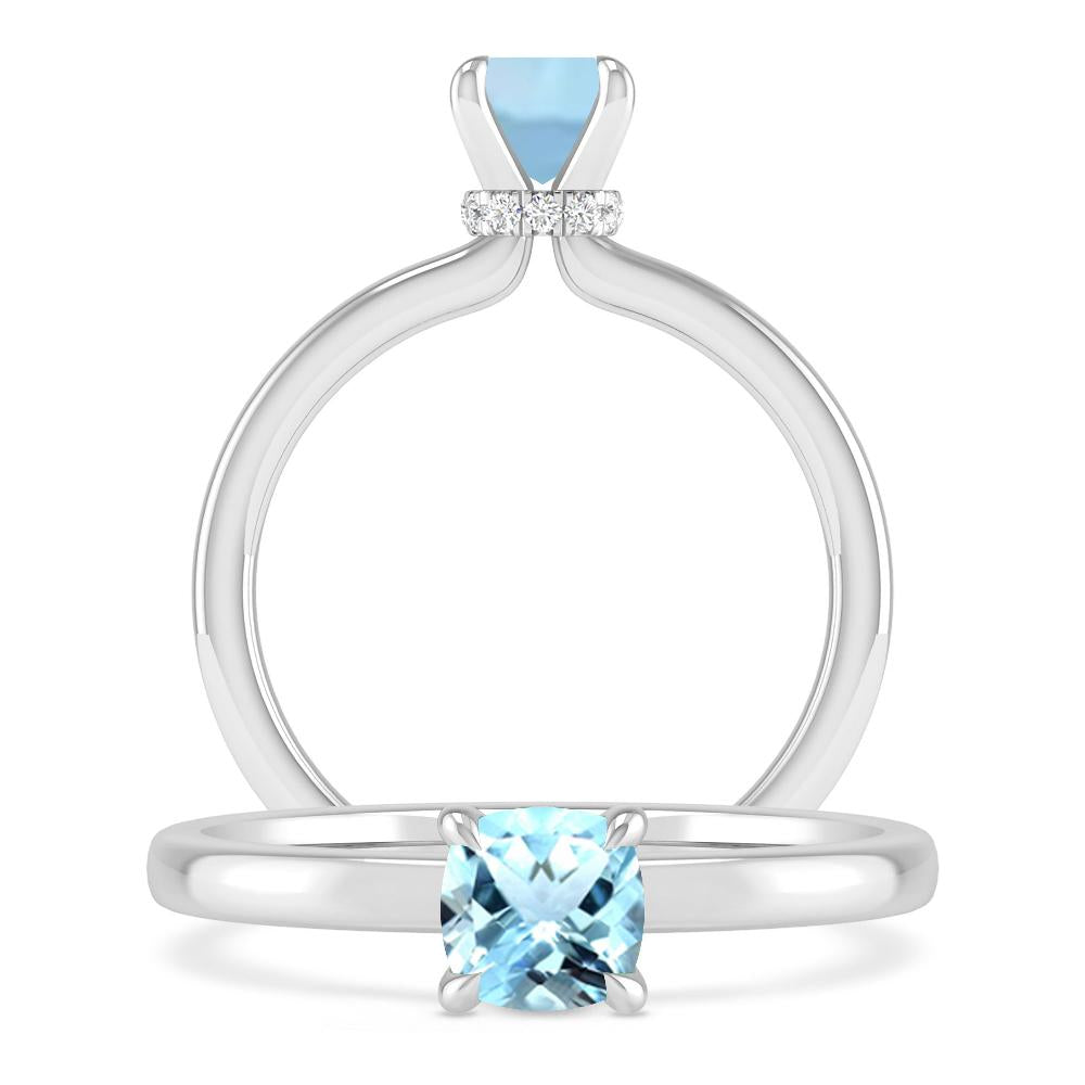 White Gold - Aquamarine