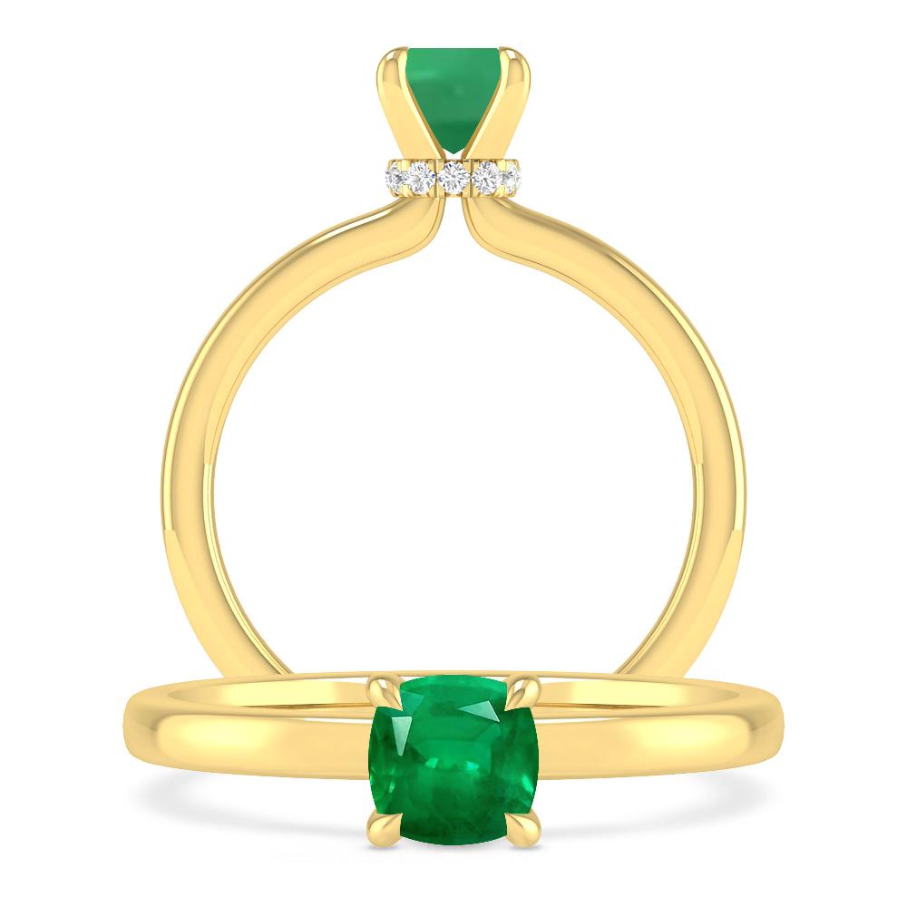 Yellow Gold - Emerald