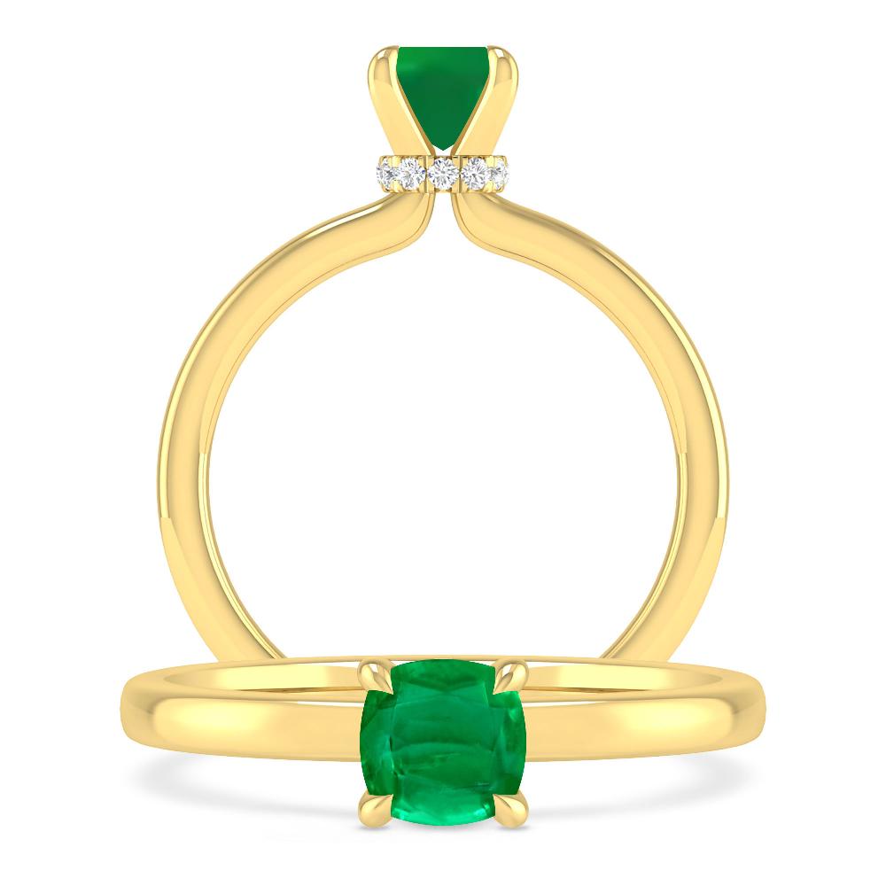 Yellow Gold - Emerald