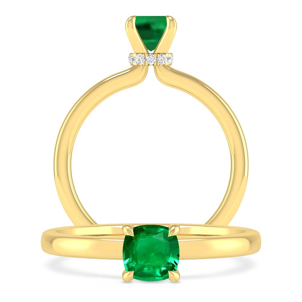 Yellow Gold - Emerald