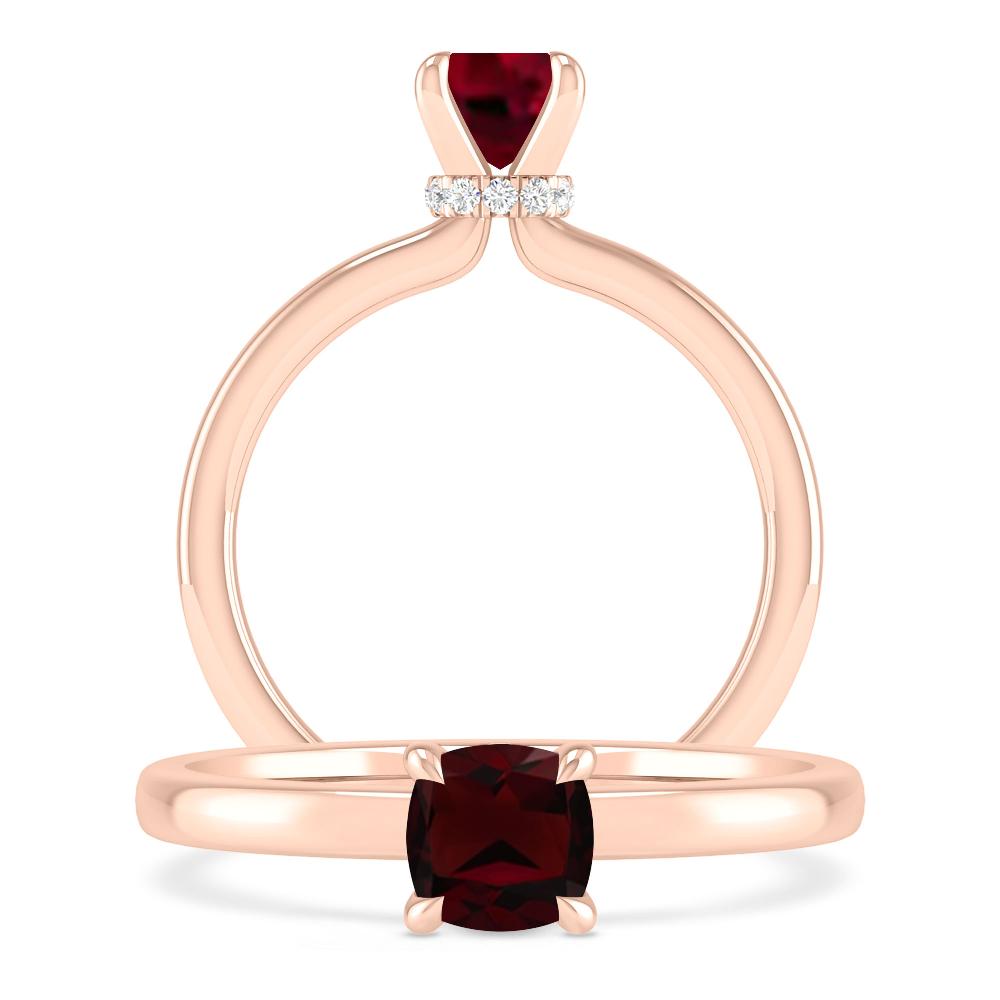 Rose Gold - Garnet