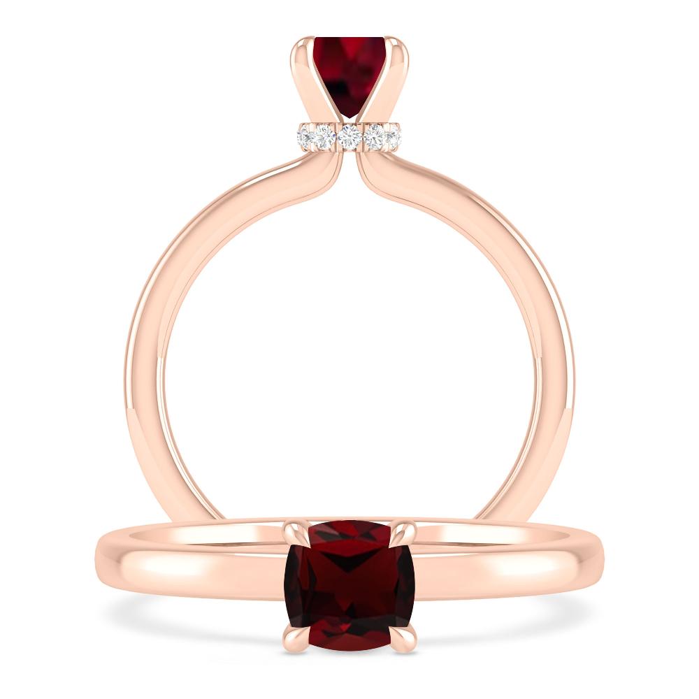 Rose Gold - Garnet