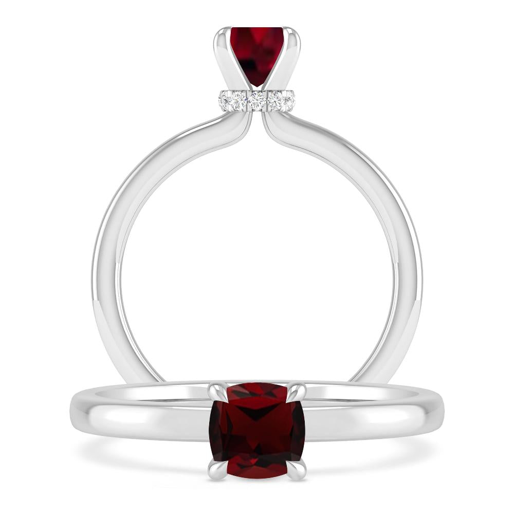 White Gold - Garnet
