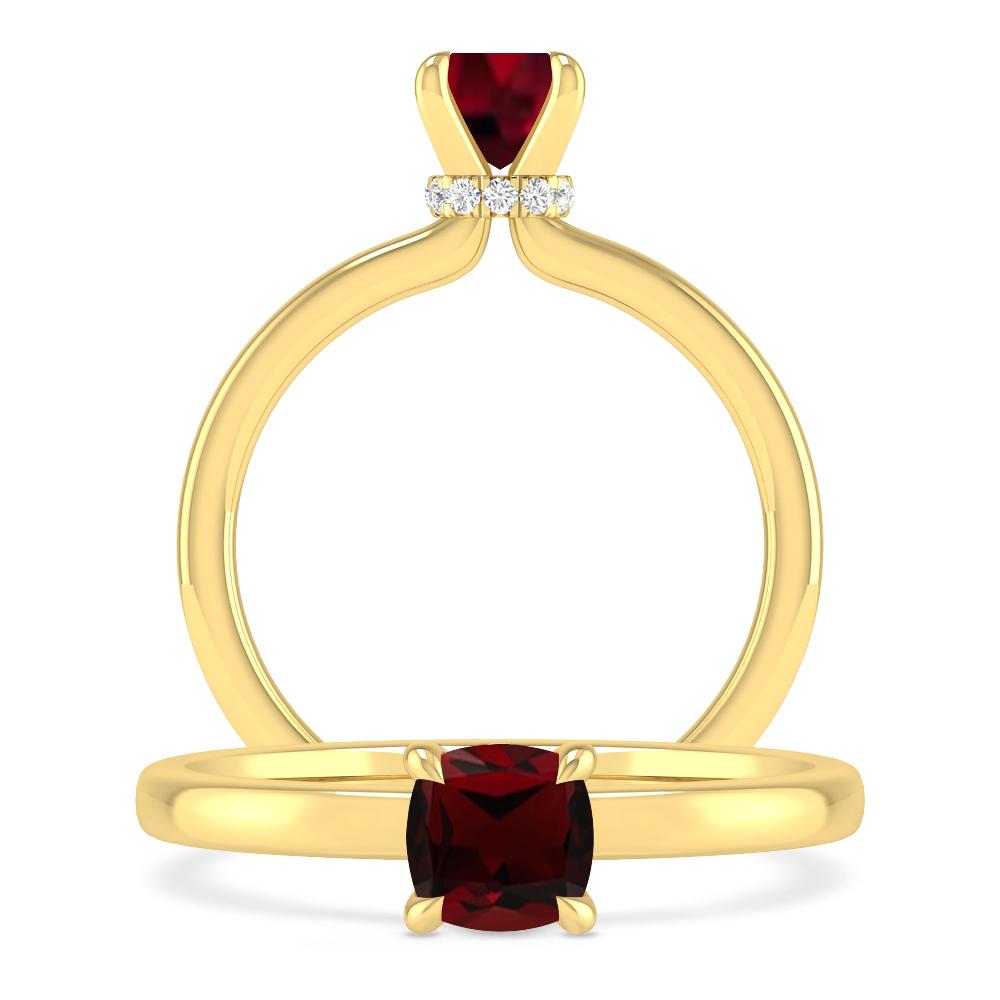 Yellow Gold - Garnet