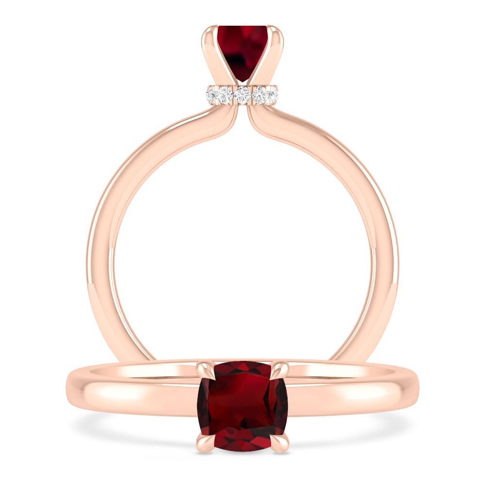 Rose Gold - Garnet