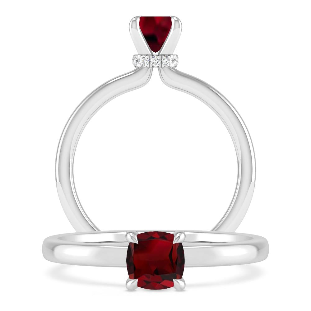 White Gold - Garnet