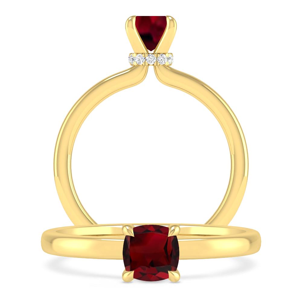 Yellow Gold - Garnet