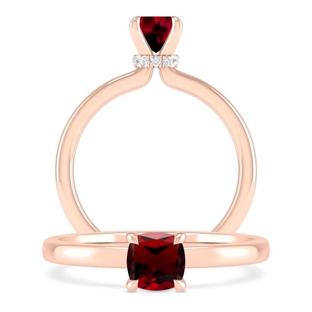 Rose Gold - Garnet