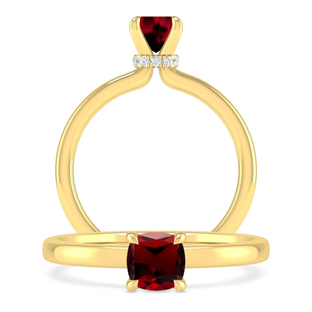 Yellow Gold - Garnet