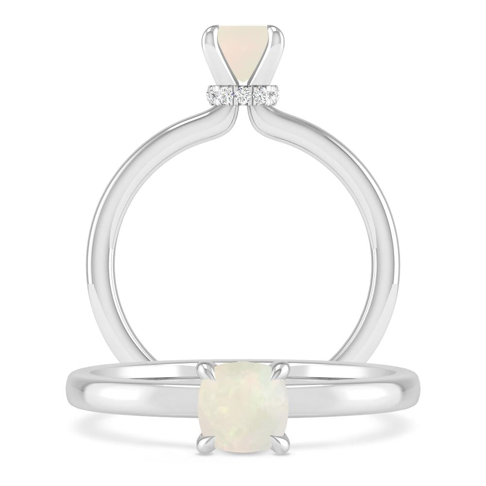 White Gold - Opal