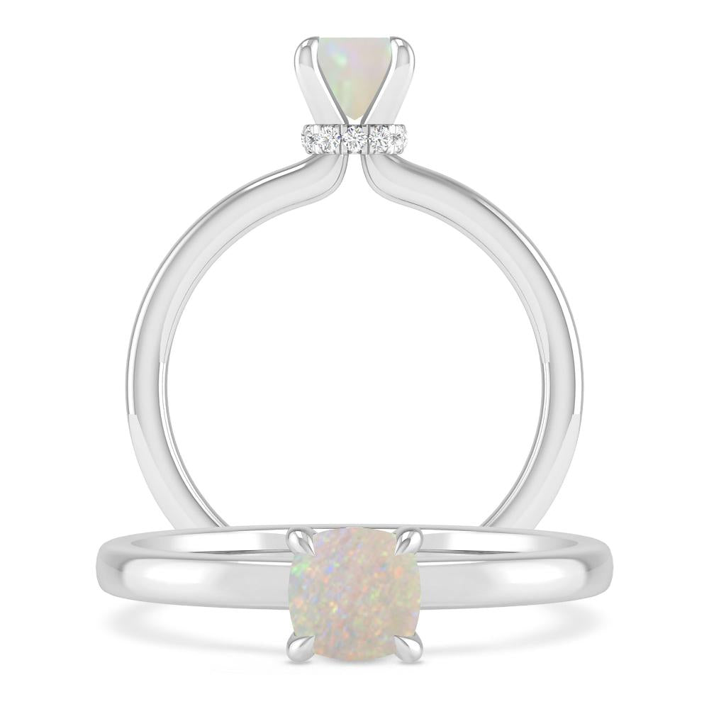 White Gold - Opal