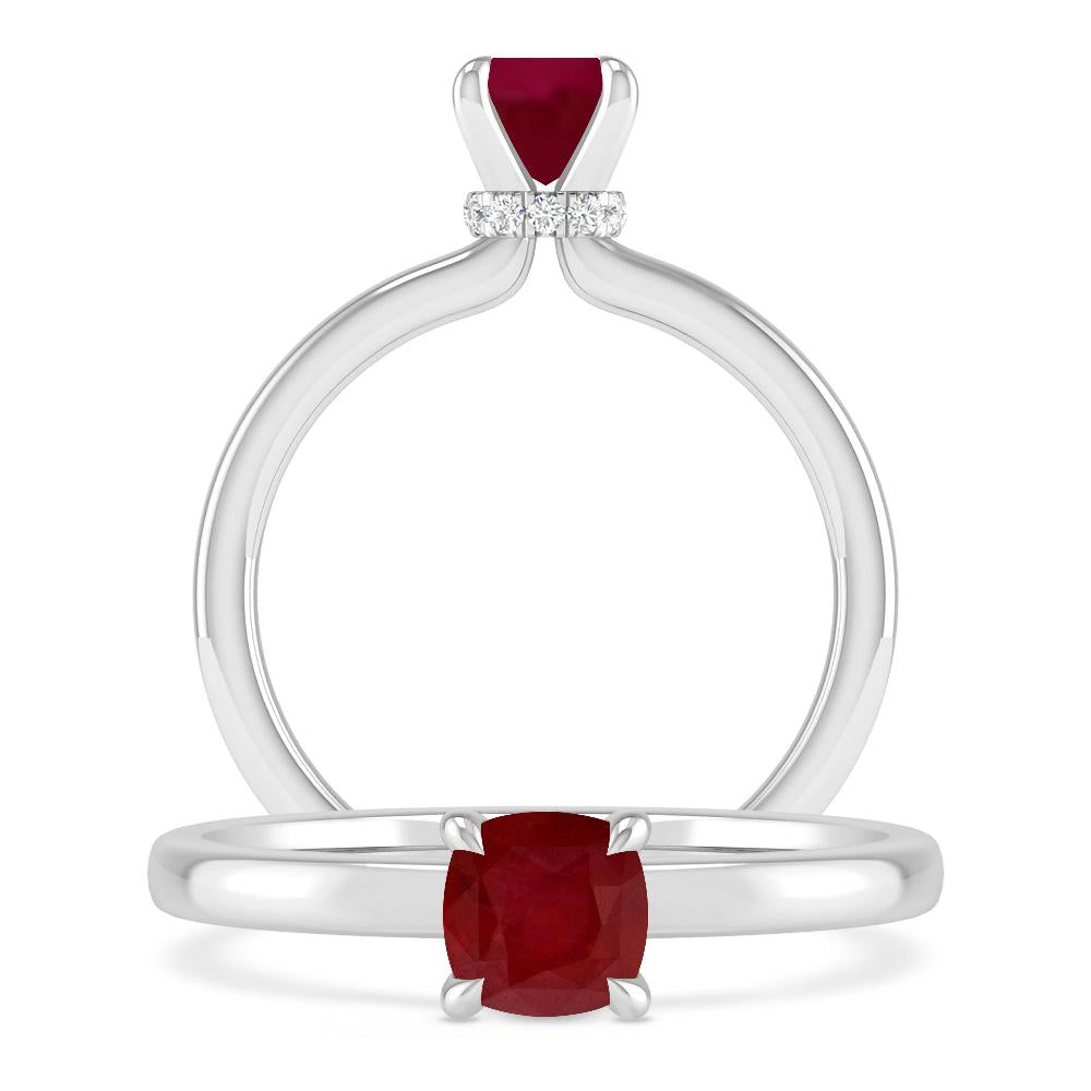 White Gold - Ruby