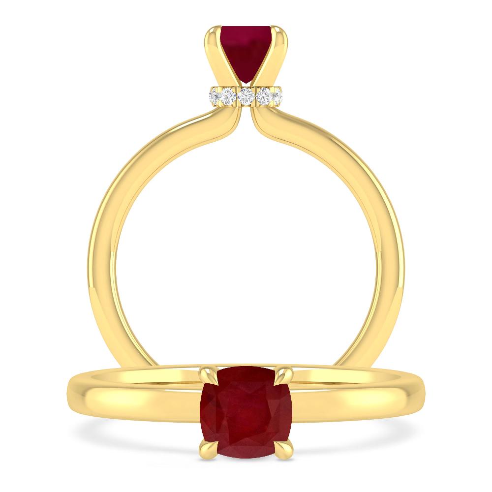 Yellow Gold - Ruby
