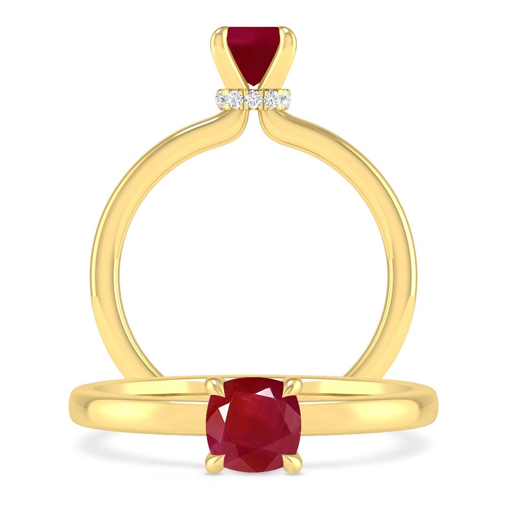 Yellow Gold - Ruby
