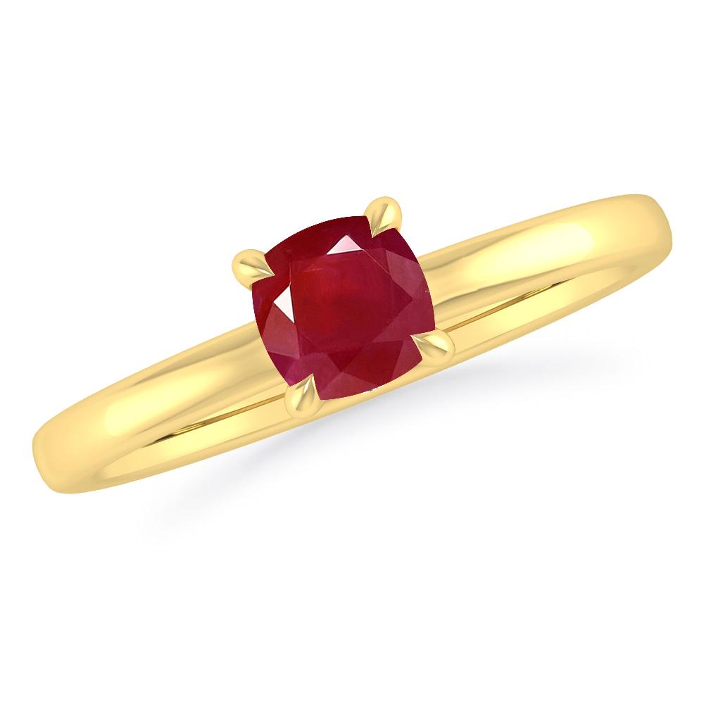 Yellow Gold - Ruby