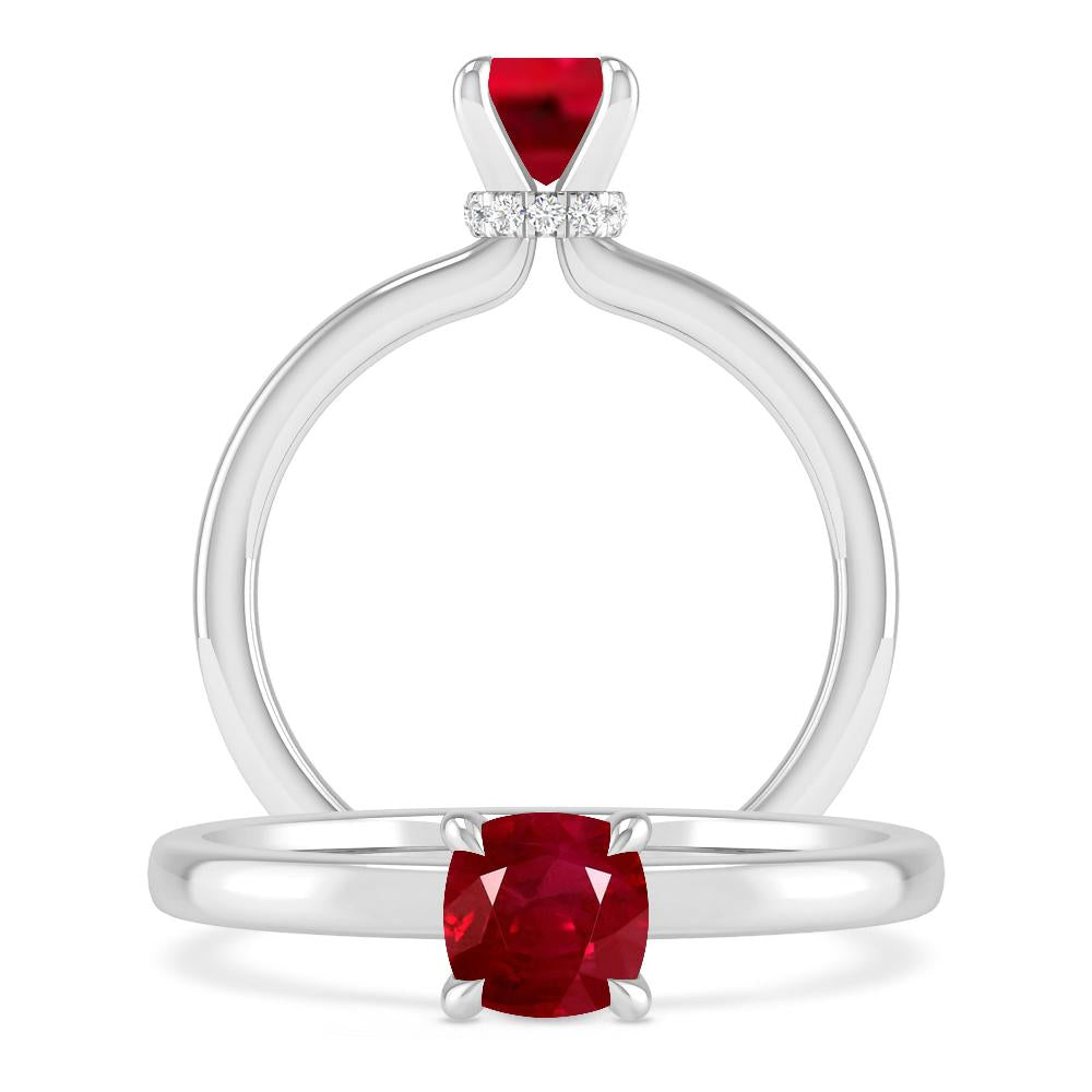 White Gold - Ruby